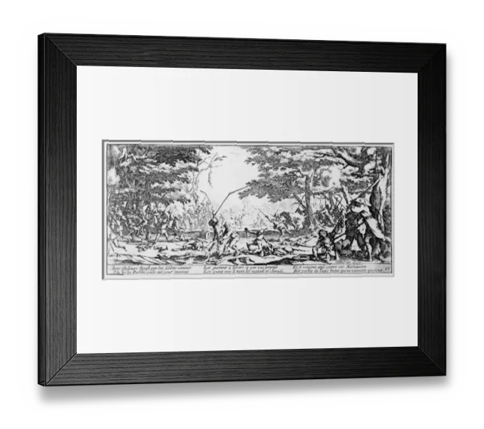 Framed Print : Callot / Peasant Ambush Framed Print : Callot / Peasant Ambush