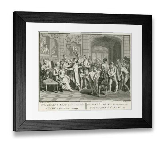 Framed Print : Inca Baptism, Peru Framed Print : Inca Baptism, Peru