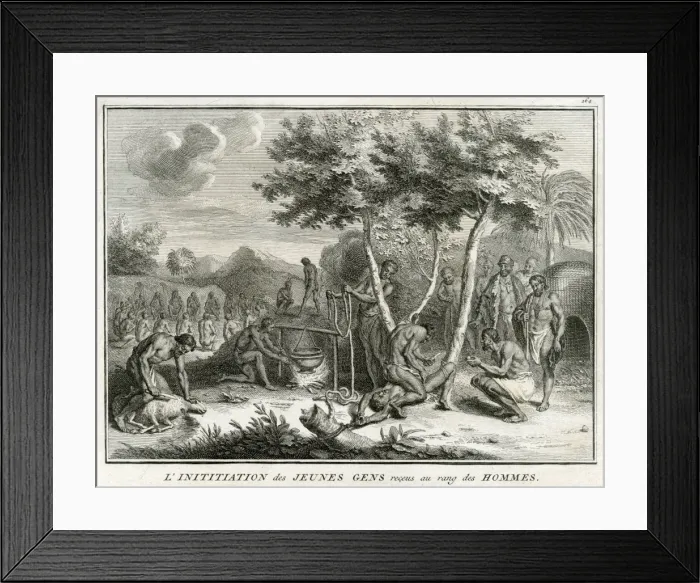 Framed Print : Kaffir Initiation Framed Print : Kaffir Initiation
