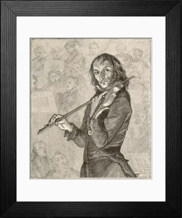 Framed Print : Paganini / Maclise Framed Print : Paganini / Maclise