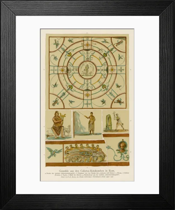 Framed Print : Mural Paintings / Rome Framed Print : Mural Paintings / Rome