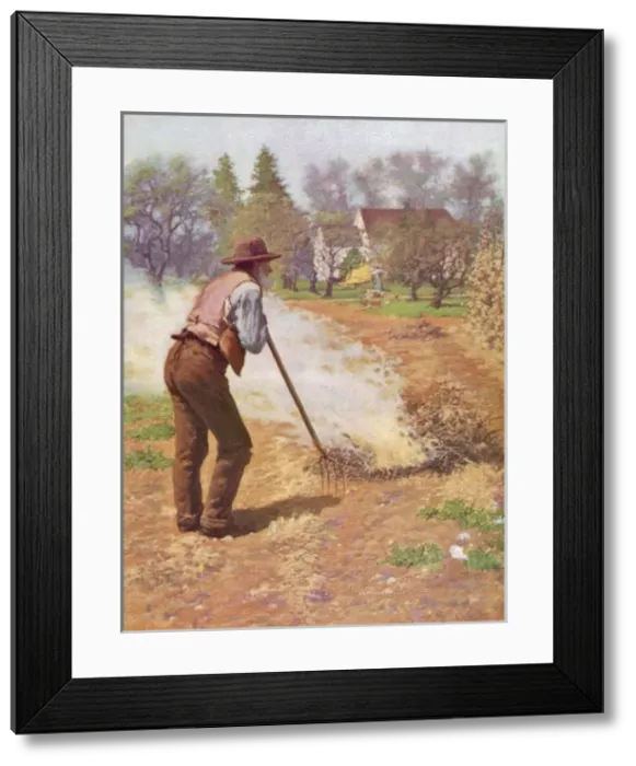 Framed Print : American Farmer Spring Framed Print : American Farmer Spring