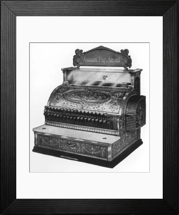Framed Print : Cash Register 1909 Framed Print : Cash Register 1909