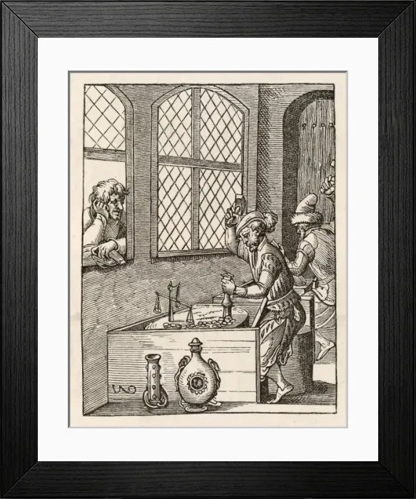 Framed Print : Coining in Germany C16 Framed Print : Coining in Germany C16