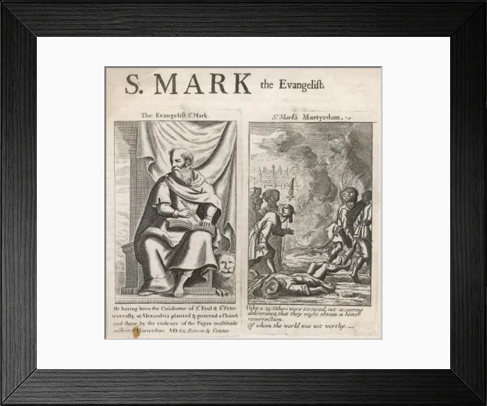 Framed Print : St Mark / Evangelist / Anon Framed Print : St Mark / Evangelist / Anon