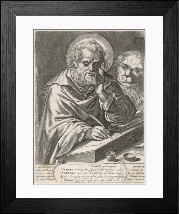 Framed Print : St Mark / Evangelist / Anon Framed Print : St Mark / Evangelist / Anon