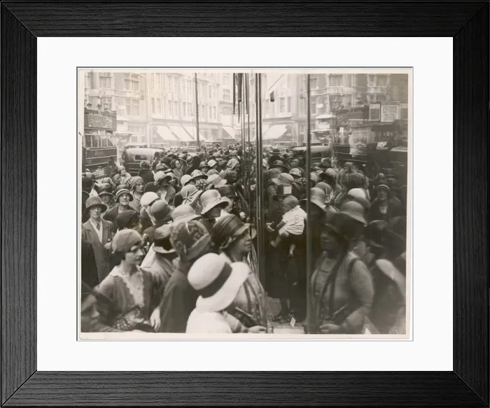 Framed Print : London Sales 1931 Framed Print : London Sales 1931