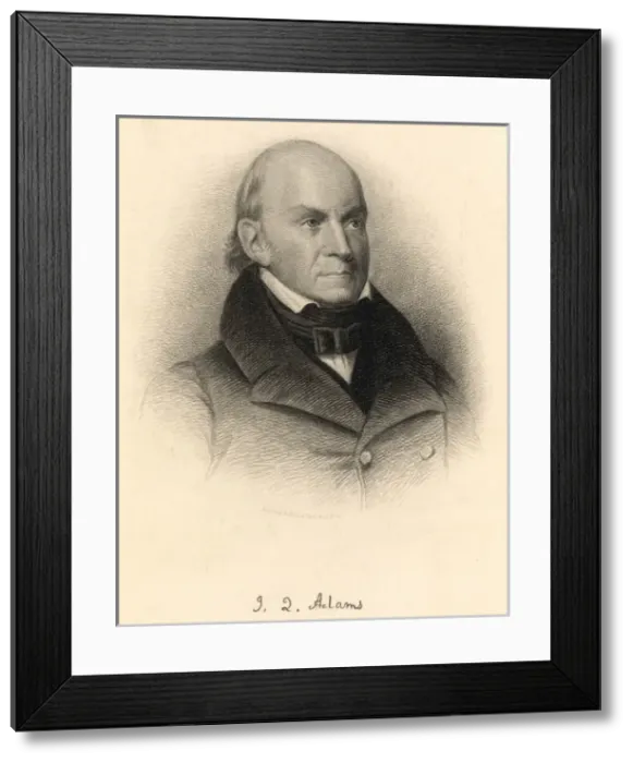 Framed Print : John Quincy Adams / Holl Framed Print : John Quincy Adams / Holl