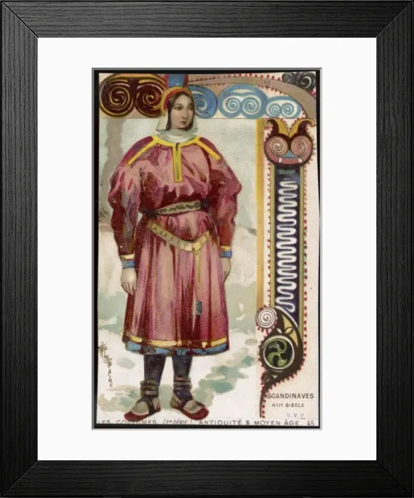 Framed Print : Costume / Women / Scandinav Framed Print : Costume / Women / Scandinav