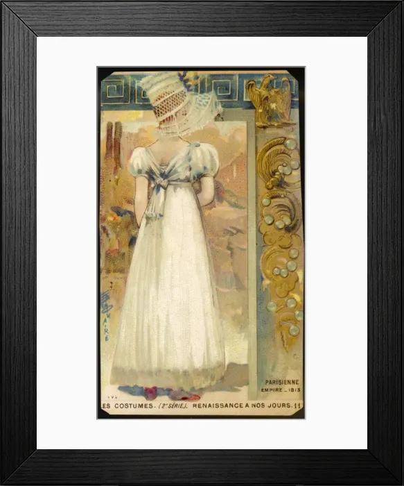 Framed Print : French Lady Empire 1813 Framed Print : French Lady Empire 1813