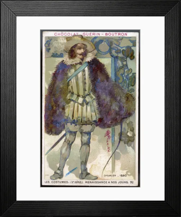 Framed Print : Costume / Chevalier / 1620 Framed Print : Costume / Chevalier / 1620