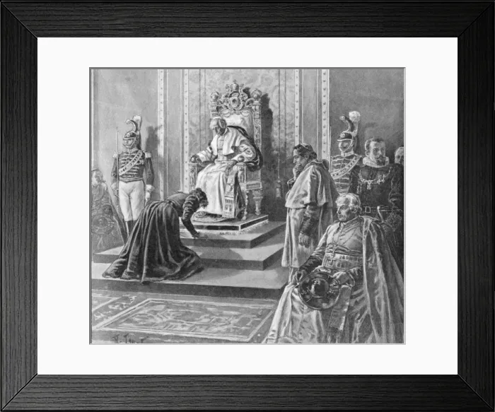 Framed Print : Papal Audience 1898 Framed Print : Papal Audience 1898