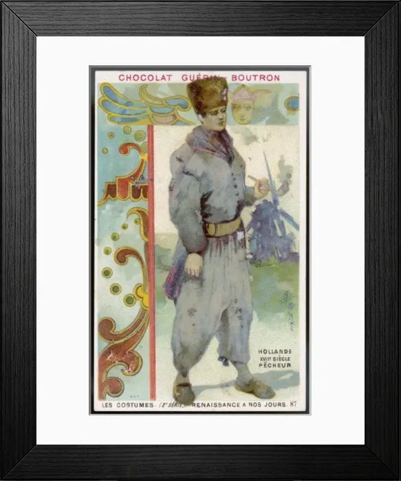 Framed Print : Costume  /  Dutch Fisherman