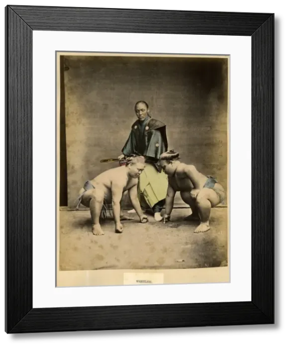 Framed Print : Sumo wrestlers Framed Print : Sumo wrestlers