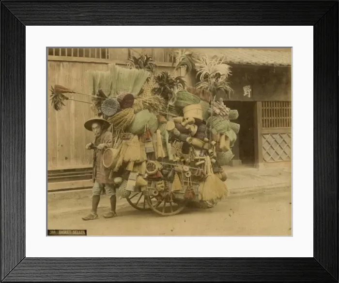 Framed Print : Japanese tradesman Framed Print : Japanese tradesman