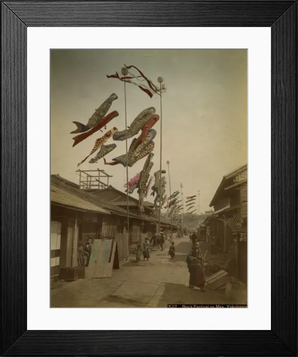 Framed Print : Carp Banners, Boys Festival, Yokohama Framed Print : Carp Banners, Boys Festival, Yokohama