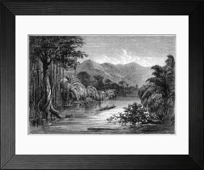 Framed Print : Guatemala Polochic River Framed Print : Guatemala Polochic River