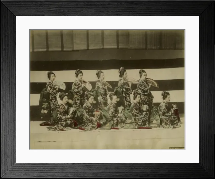 Framed Print : Japanese Miyako Dancers Framed Print : Japanese Miyako Dancers