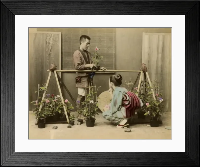 Framed Print : Japanese flower seller Framed Print : Japanese flower seller