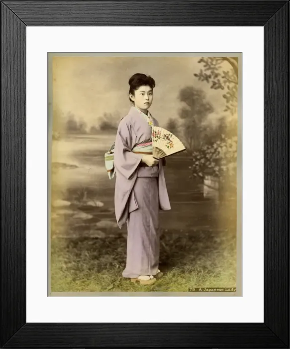 Framed Print : Woman with fan Framed Print : Woman with fan