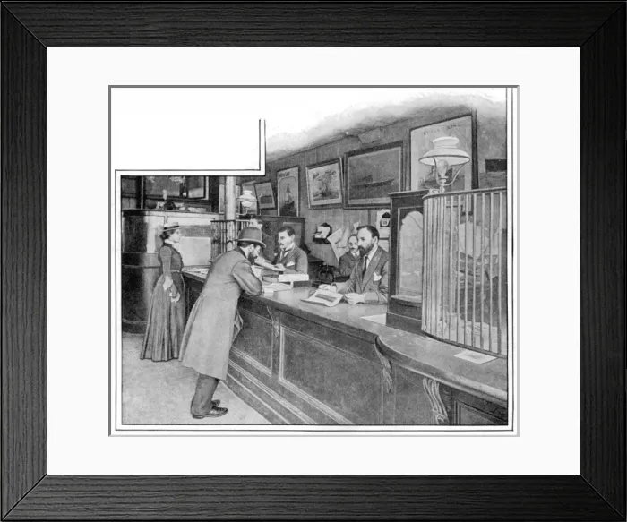 Framed Print : Bank  /  Osborn St  /  Living L