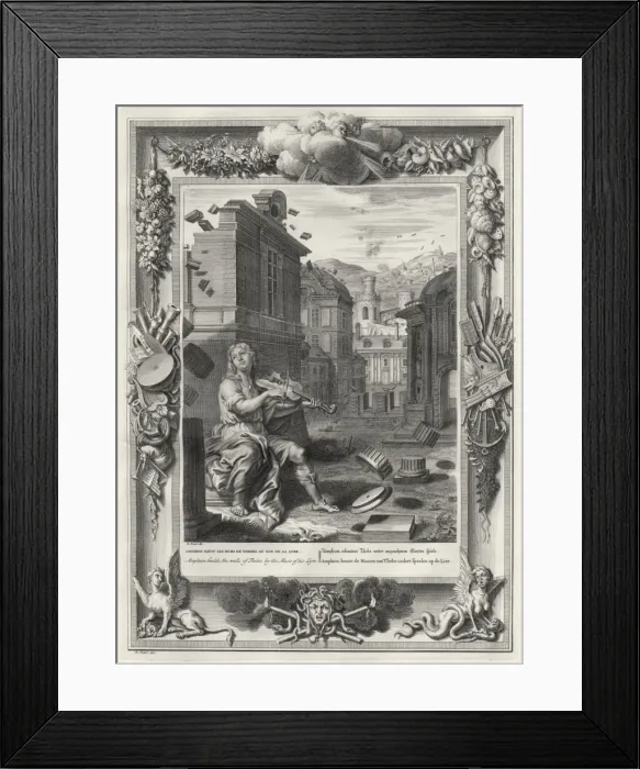 Framed Print : Amphion Builds Thebes Framed Print : Amphion Builds Thebes
