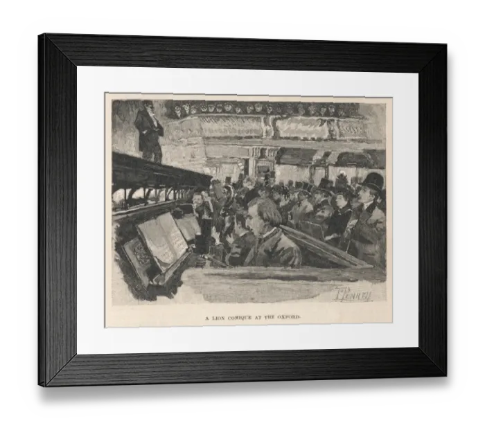 Framed Print : Music Hall Lion-Comique Framed Print : Music Hall Lion-Comique