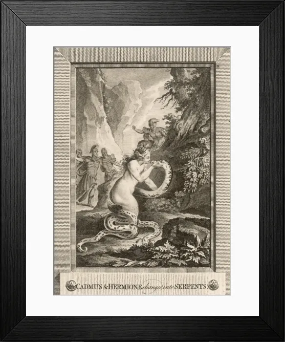 Framed Print : Cadmus and Hermione Framed Print : Cadmus and Hermione