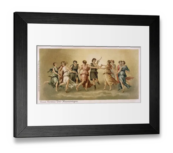Framed Print : Apollo Dances with Muses Framed Print : Apollo Dances with Muses