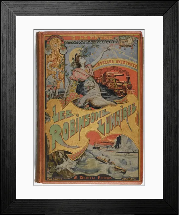 Framed Print : Robinsons Lunaires Cover Framed Print : Robinsons Lunaires Cover