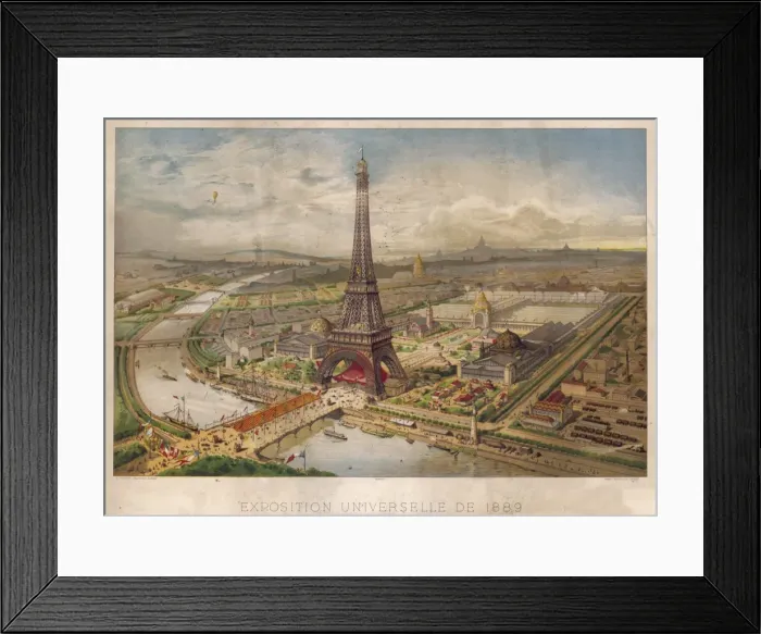 Framed Print : Paris / Eiffel Tower 1889 Framed Print : Paris / Eiffel Tower 1889