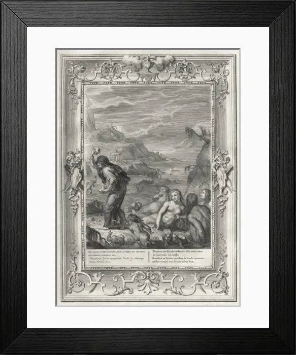 Framed Print : Deucalion & Pyrrha Framed Print : Deucalion & Pyrrha
