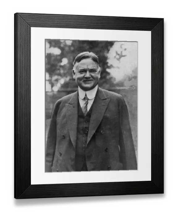 Framed Print : Herbert Hoover / Ilz Framed Print : Herbert Hoover / Ilz