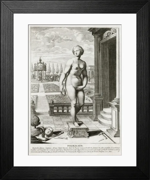 Framed Print : Pygmalion & his Statue Framed Print : Pygmalion & his Statue