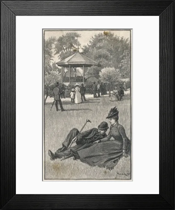 Framed Print : London / Regents Park / 1890 Framed Print : London / Regents Park / 1890