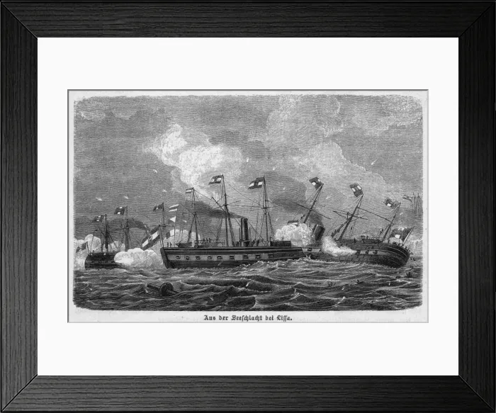 Framed Print : Battle of Lissa Framed Print : Battle of Lissa