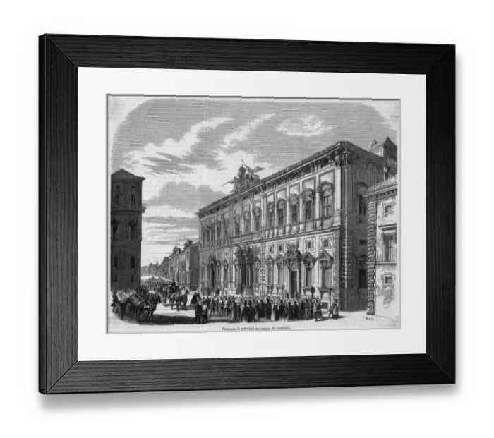 Framed Print : Francesco II Abdicates Framed Print : Francesco II Abdicates