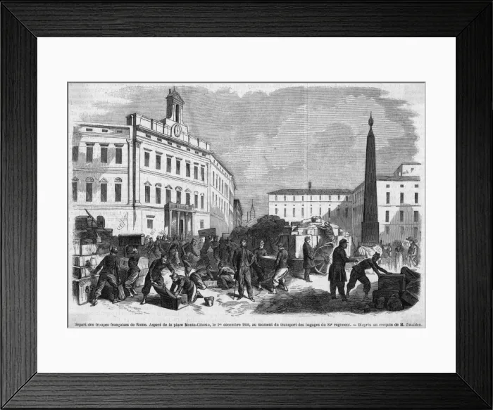 Framed Print : French Leave Rome Framed Print : French Leave Rome