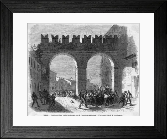 Framed Print : Riots in Verona Framed Print : Riots in Verona