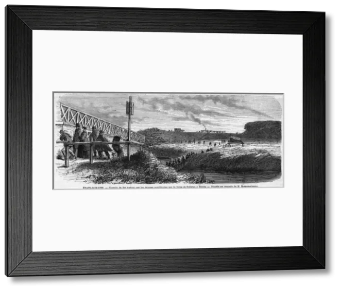 Framed Print : Rome Rail Severed Framed Print : Rome Rail Severed