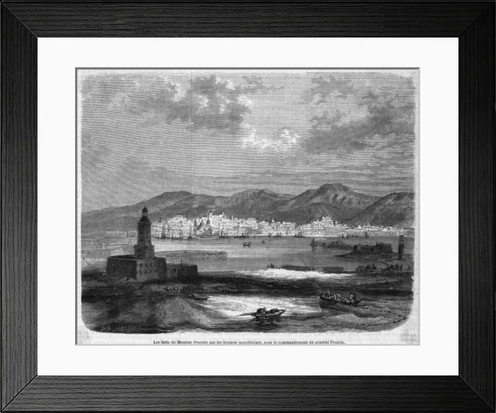Framed Print : Messina Evacuated Framed Print : Messina Evacuated