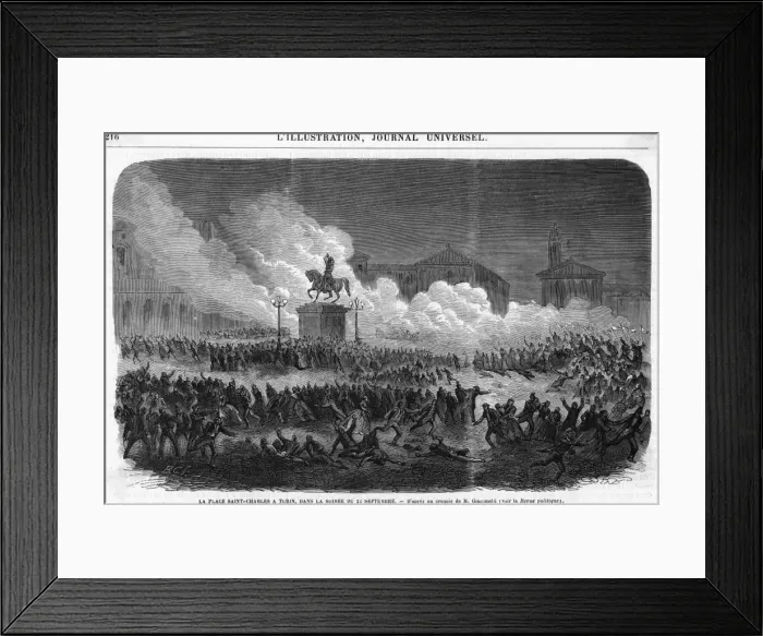 Framed Print : Rioting at Turin Framed Print : Rioting at Turin