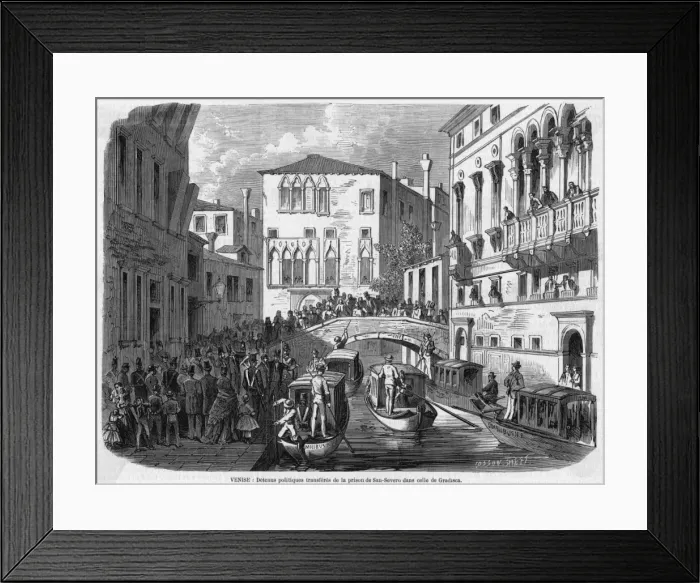 Framed Print : Venice Prisoners Framed Print : Venice Prisoners