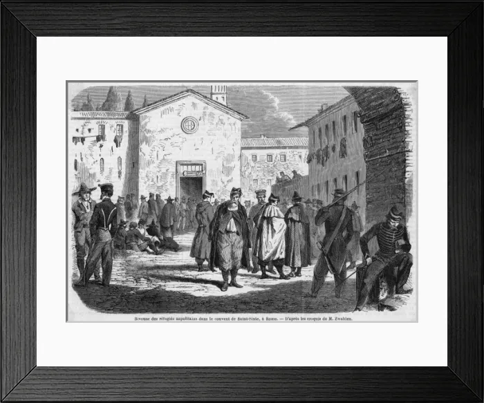 Framed Print : Refugees from Naples Framed Print : Refugees from Naples