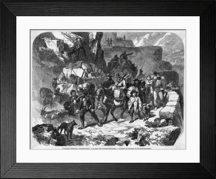 Framed Print : Flight in Tyrol Framed Print : Flight in Tyrol