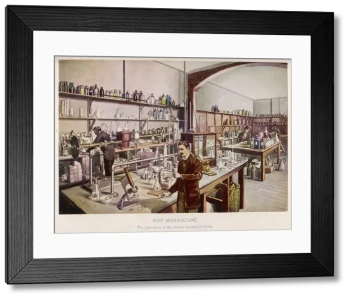 Framed Print : Vinolia Soap Laboratory Framed Print : Vinolia Soap Laboratory