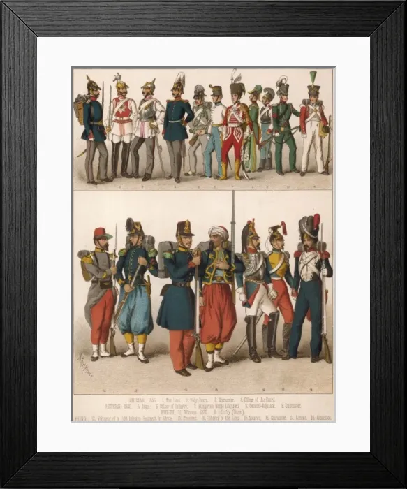 Framed Print : Military Dress / 19C Gen Framed Print : Military Dress / 19C Gen