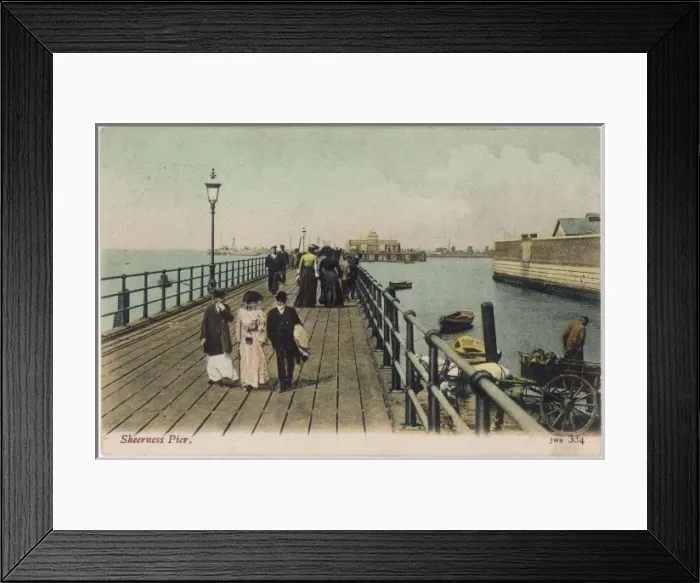 Framed Print : Sheerness / Pier 1904 Framed Print : Sheerness / Pier 1904