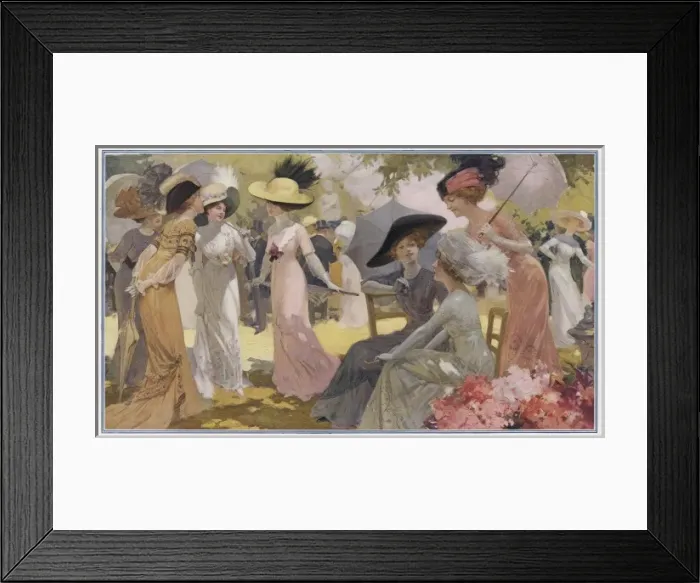 Framed Print : Garden Party Frocks 1910 Framed Print : Garden Party Frocks 1910