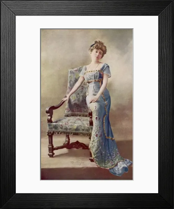 Framed Print : Reception Dress 1909 Framed Print : Reception Dress 1909